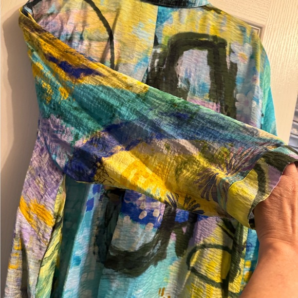 Ali Miles Multicolor Abstract Shirt - Picture 11 of 15